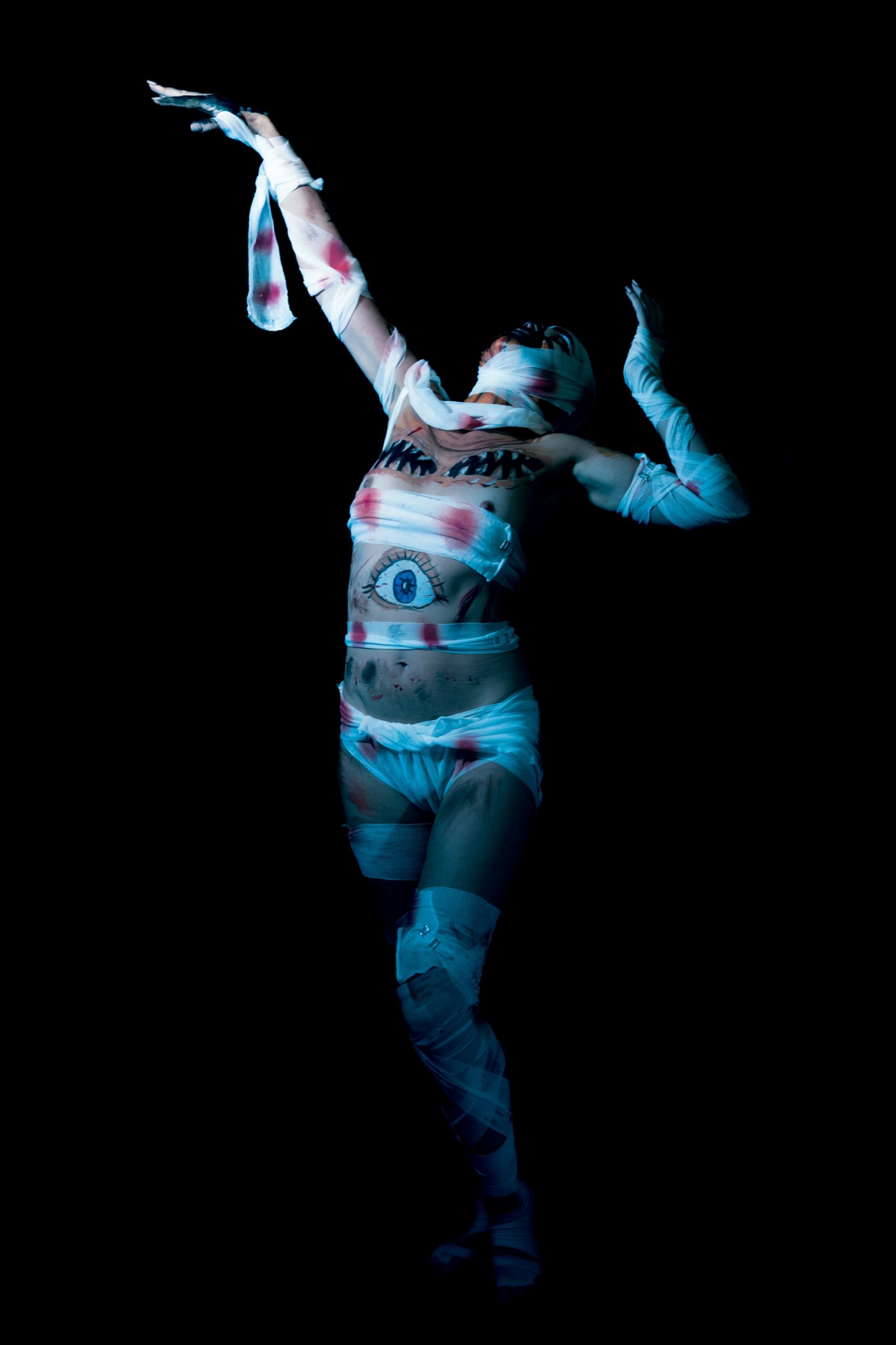 bodypainting berlin mummy female front